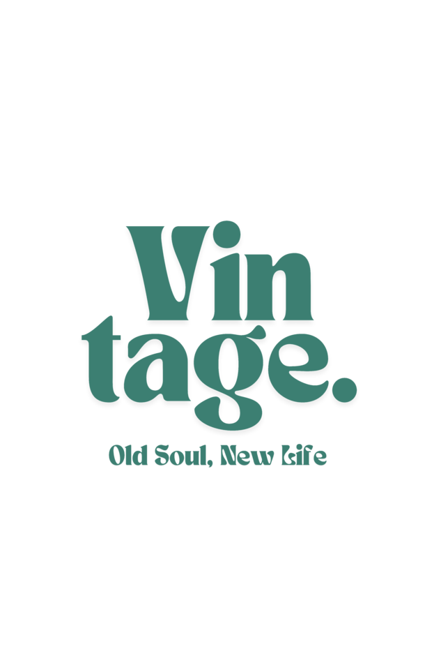 Vintage tote bag(double side printed) with zipper