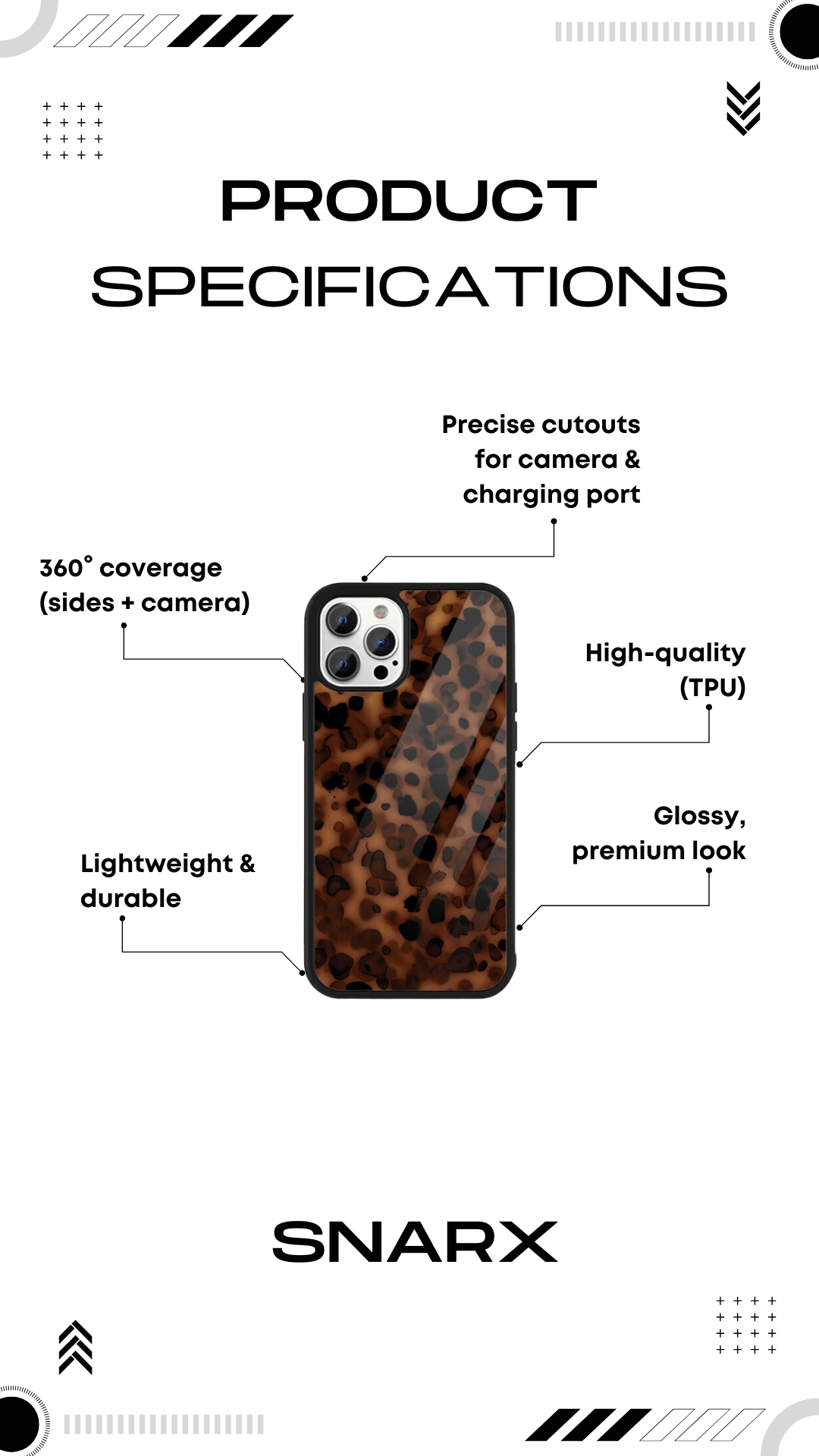 Dark Tortise - Glass Case