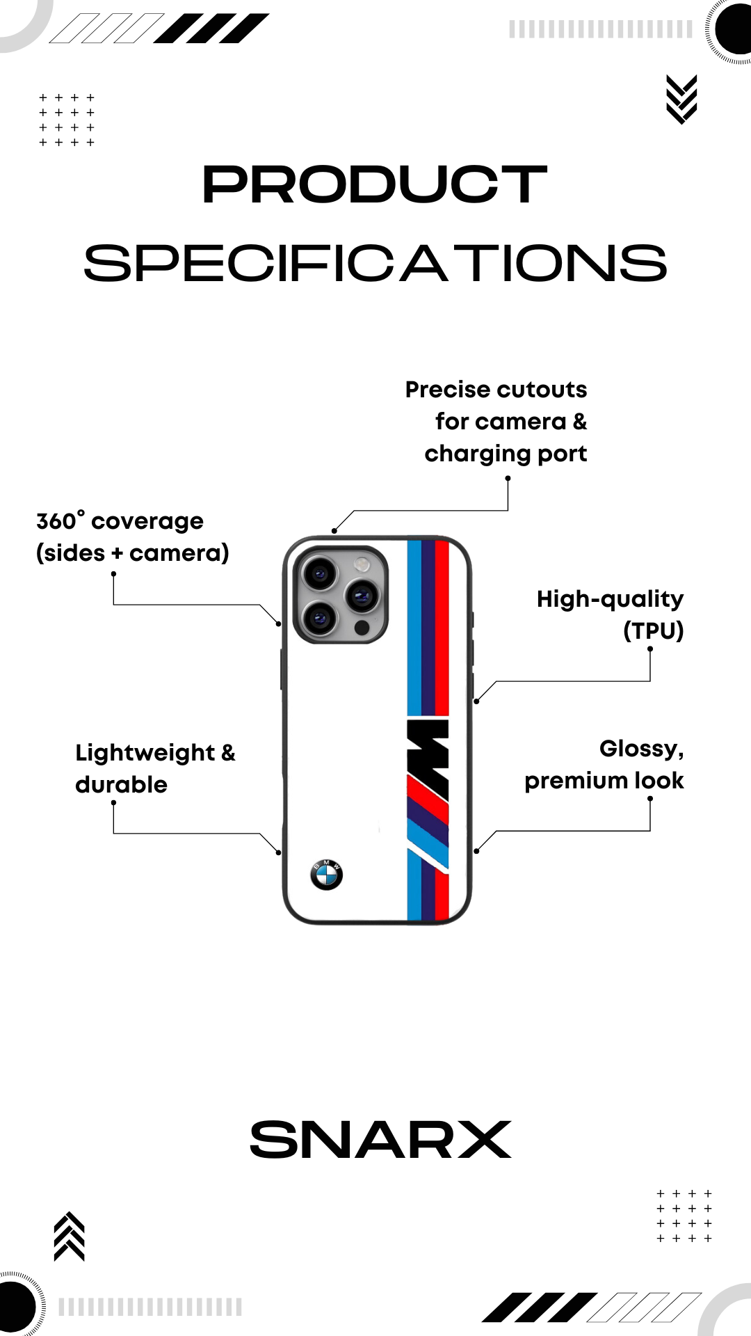 BMW M Sport x Logo Case - Glass Case
