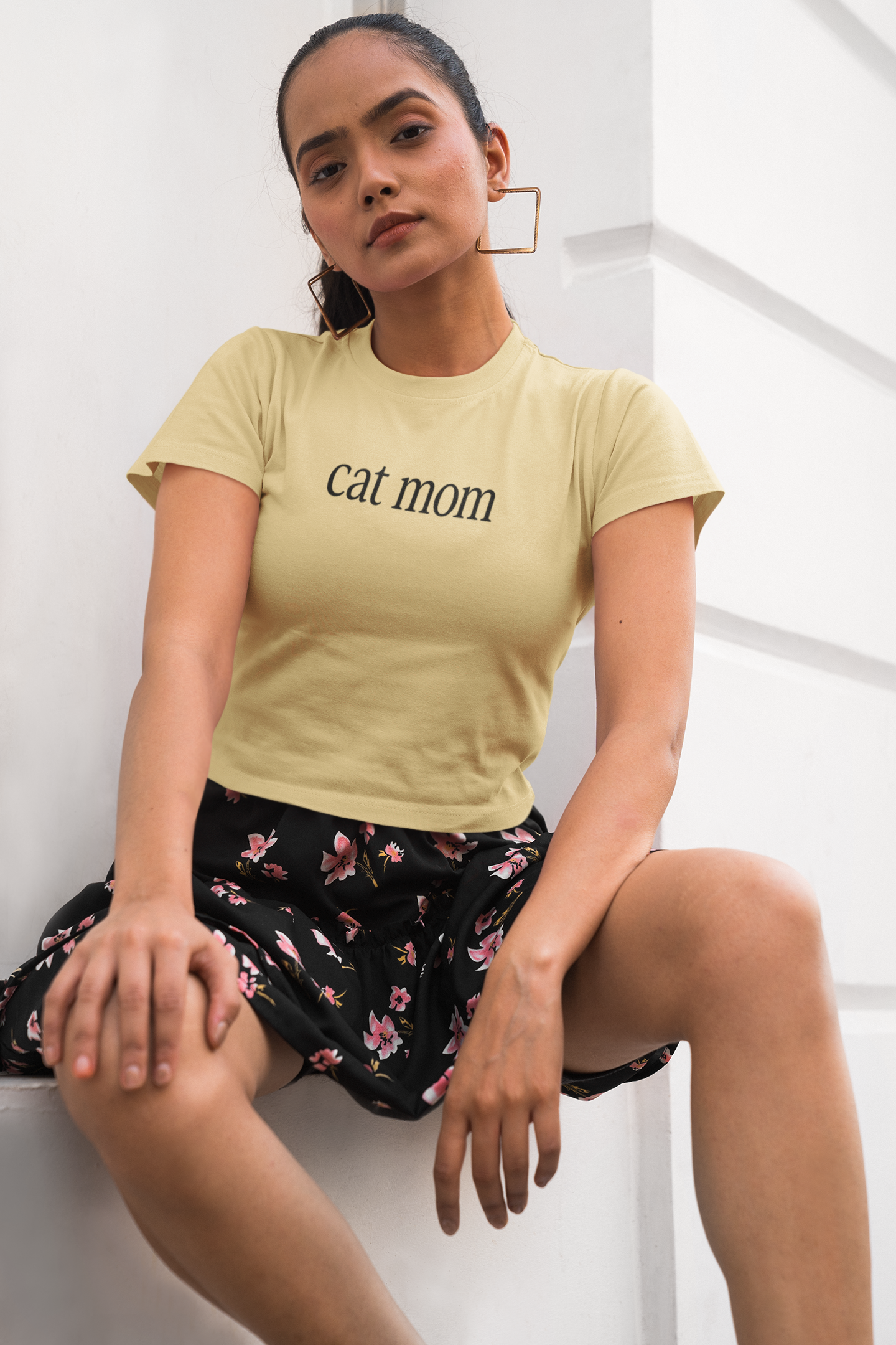 Cat Mom - Crop top