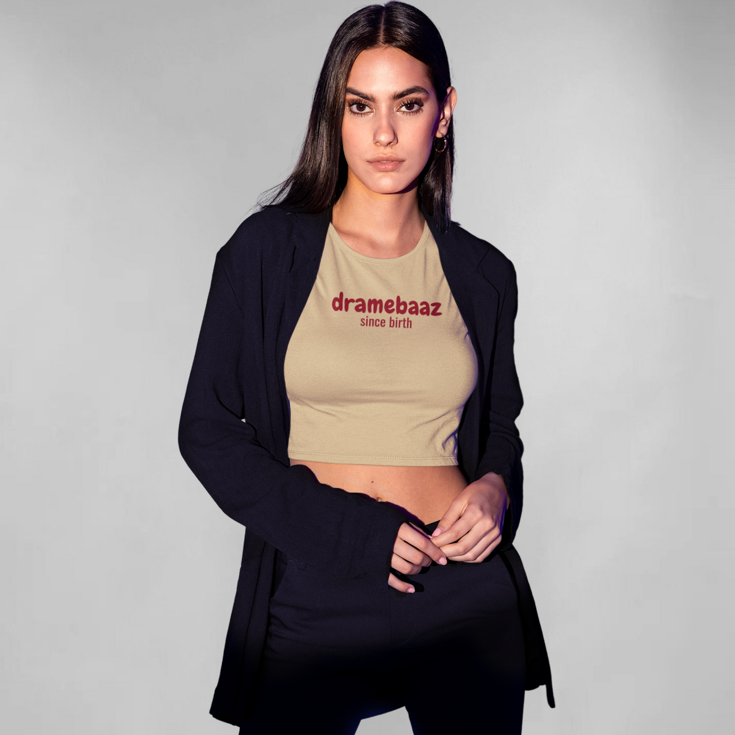 Dramebaaz since birth crop top