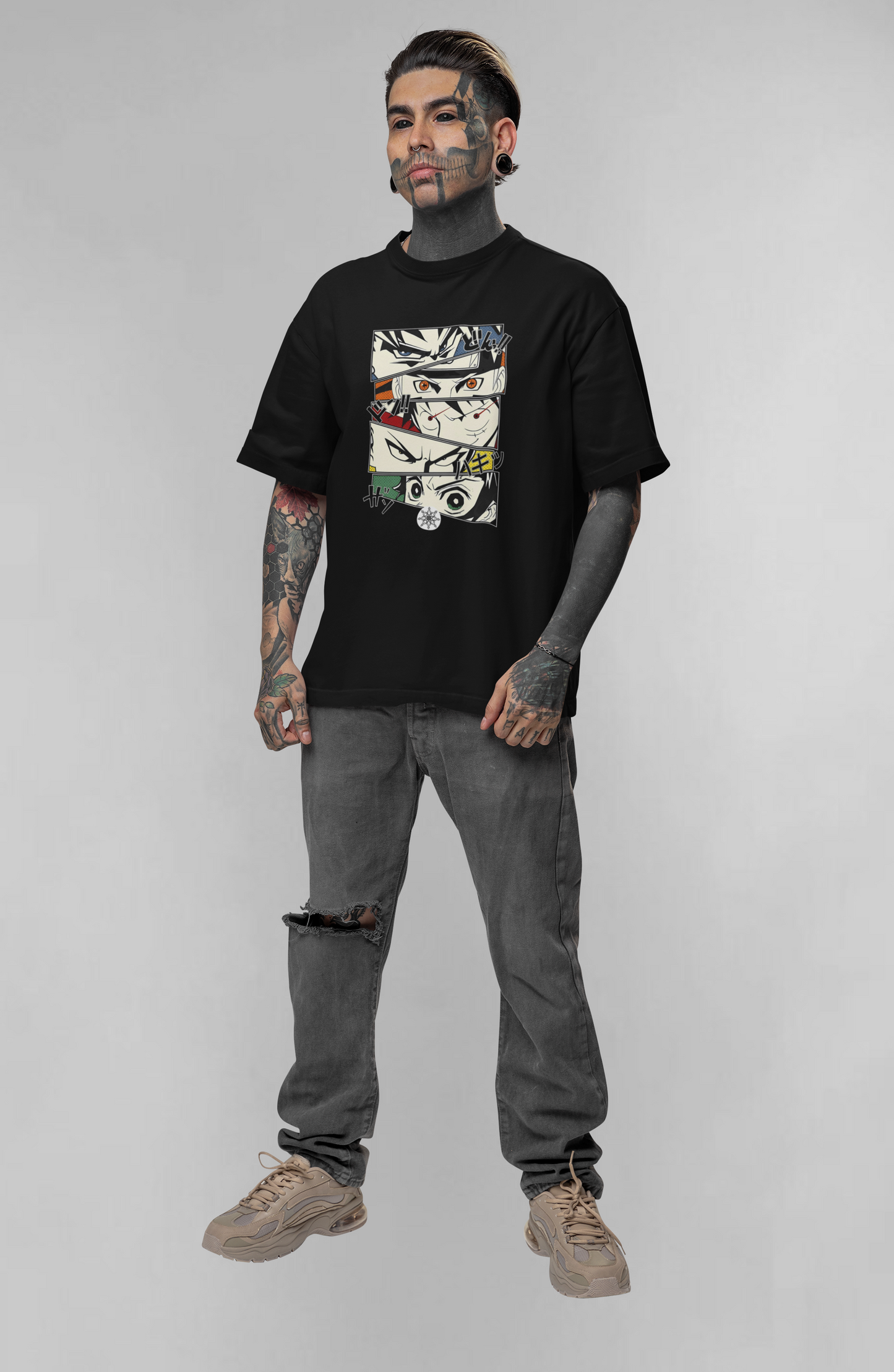 Anime eyes unisex oversized t-shirt