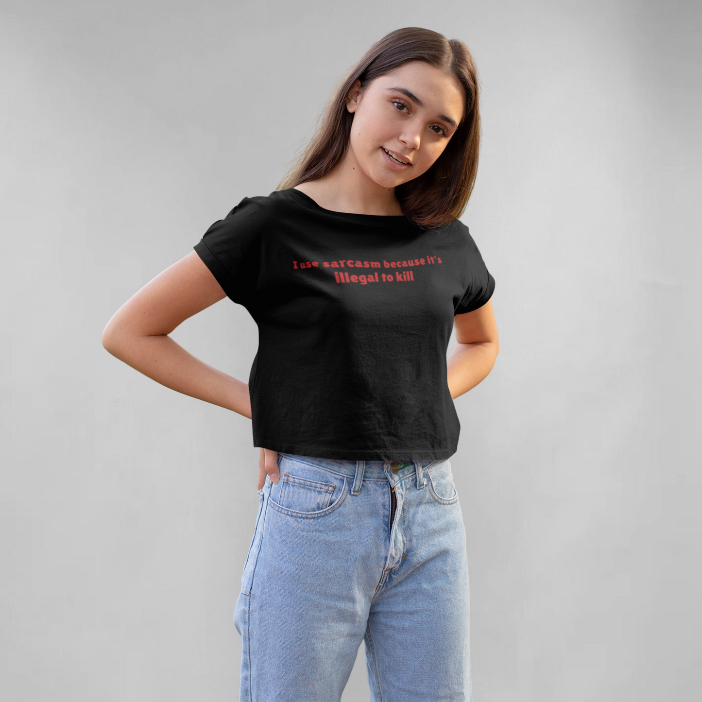 Sarcasm - Crop top