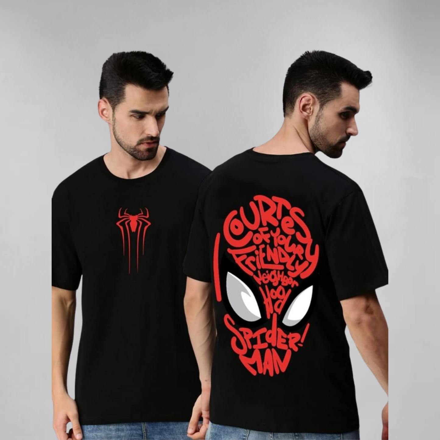 Spiderman graffiti premium unisex oversized t-shirt (Double side print)