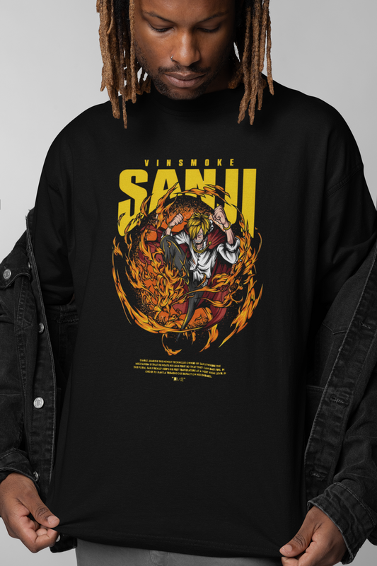 Vinsmoke Sanji (One Piece) Unisex Oversized T-shirt
