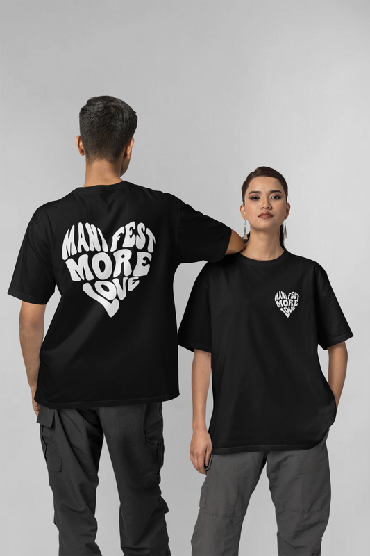 Manifest double side printed unisex oversized t-shirt