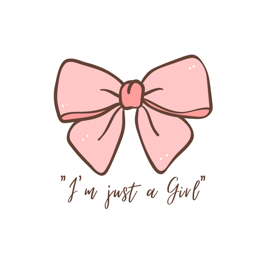 I am just a girl tote bag with zipper