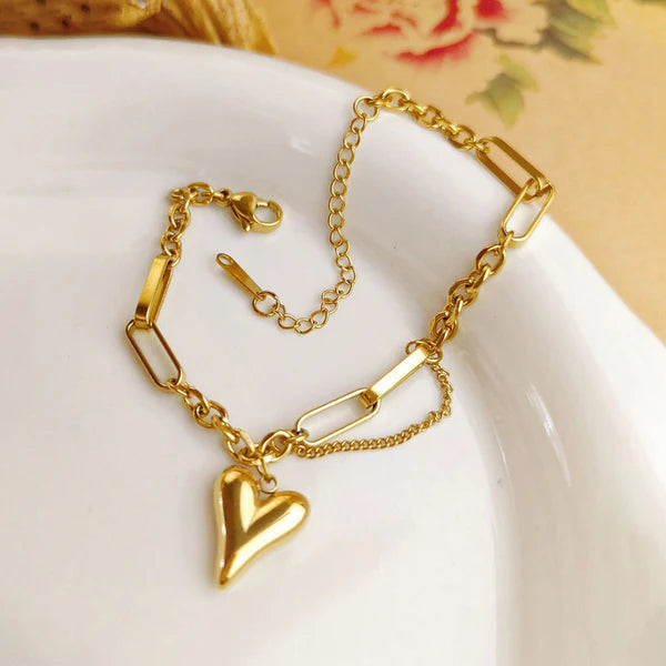 Heart Themed Charm - Bracelet