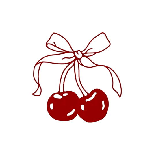 Cherry tote bag zipper