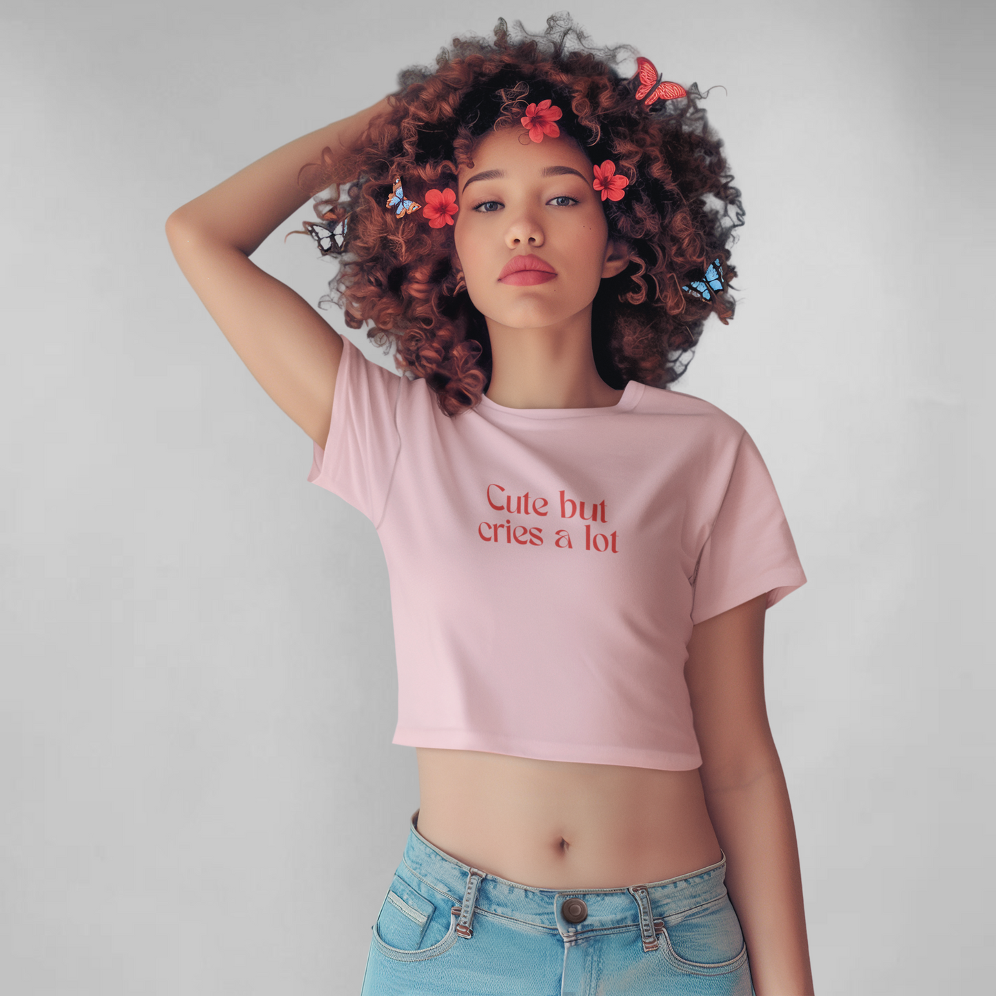 Cute but cries alot crop top