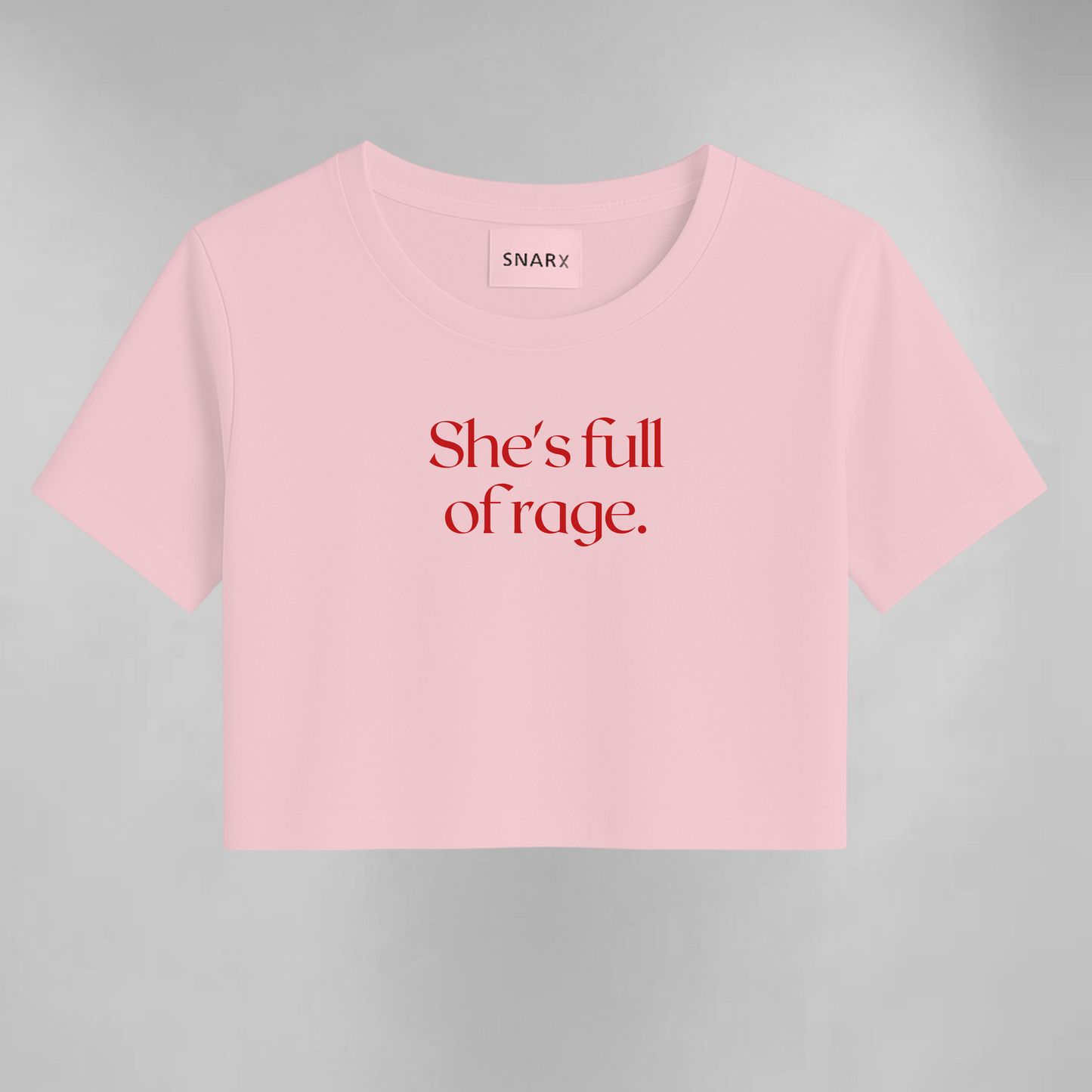She's full of rage crop top