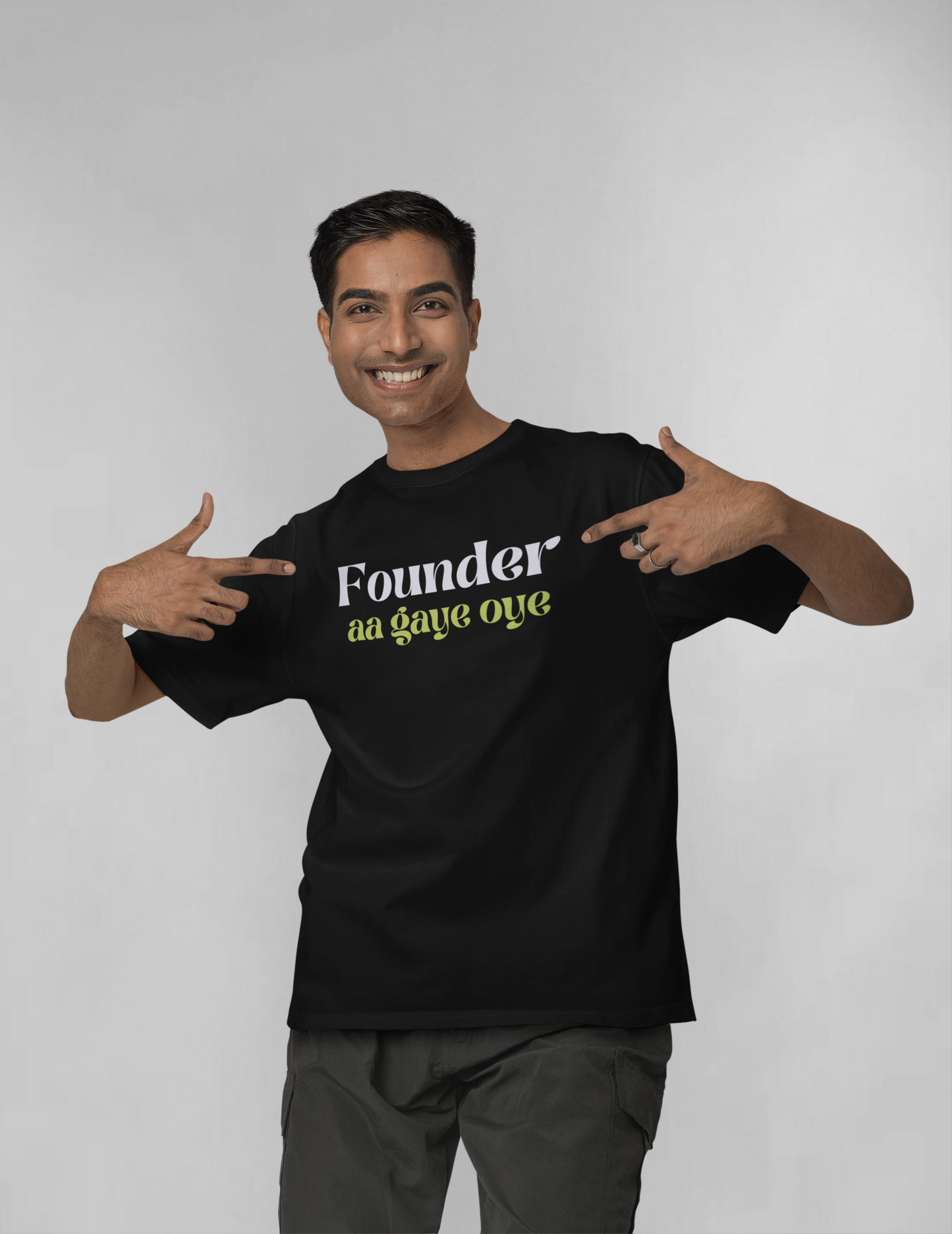 Founder aa gaye unisex oversized t-shirt