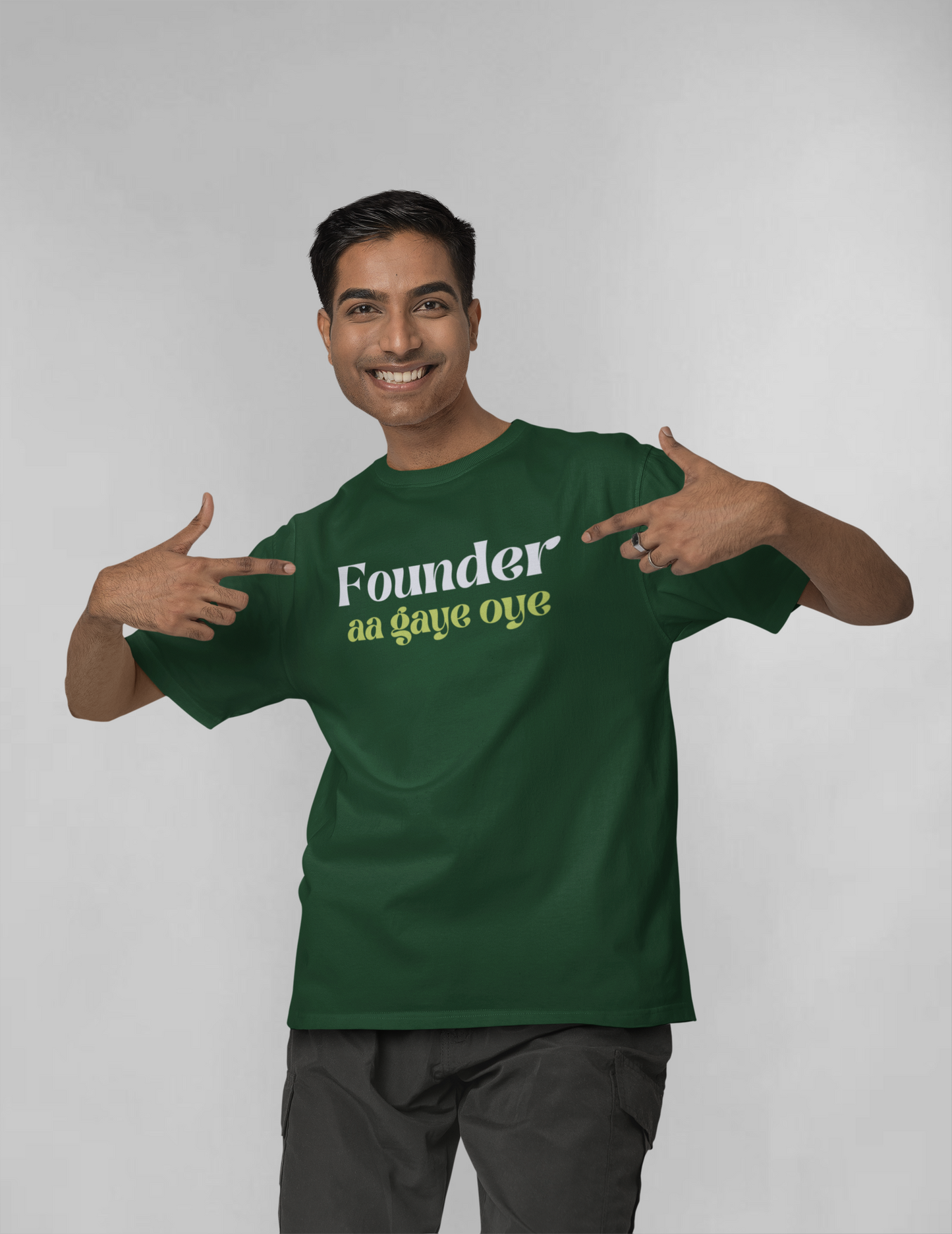 Founder aa gaye unisex oversized t-shirt