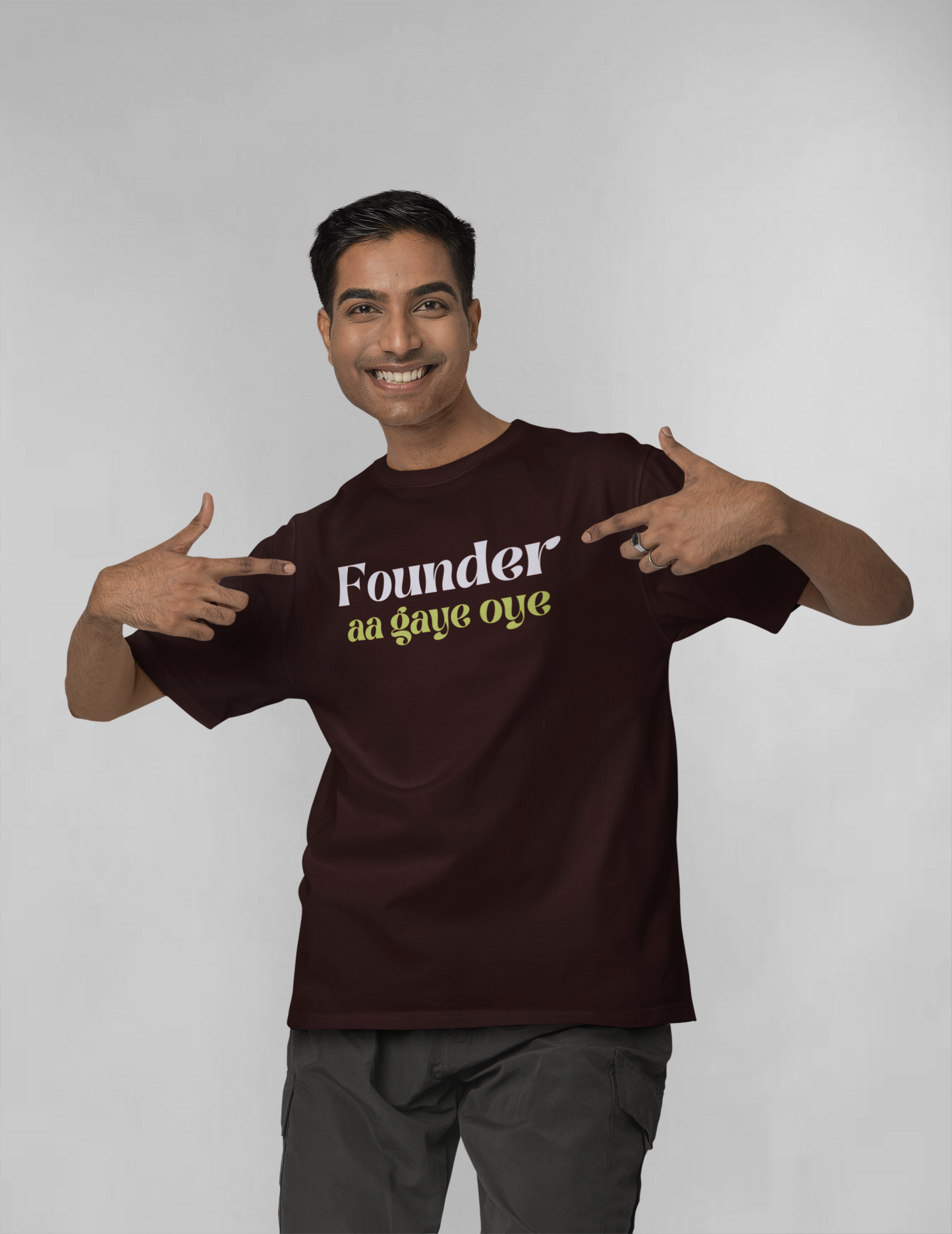 Founder aa gaye unisex oversized t-shirt