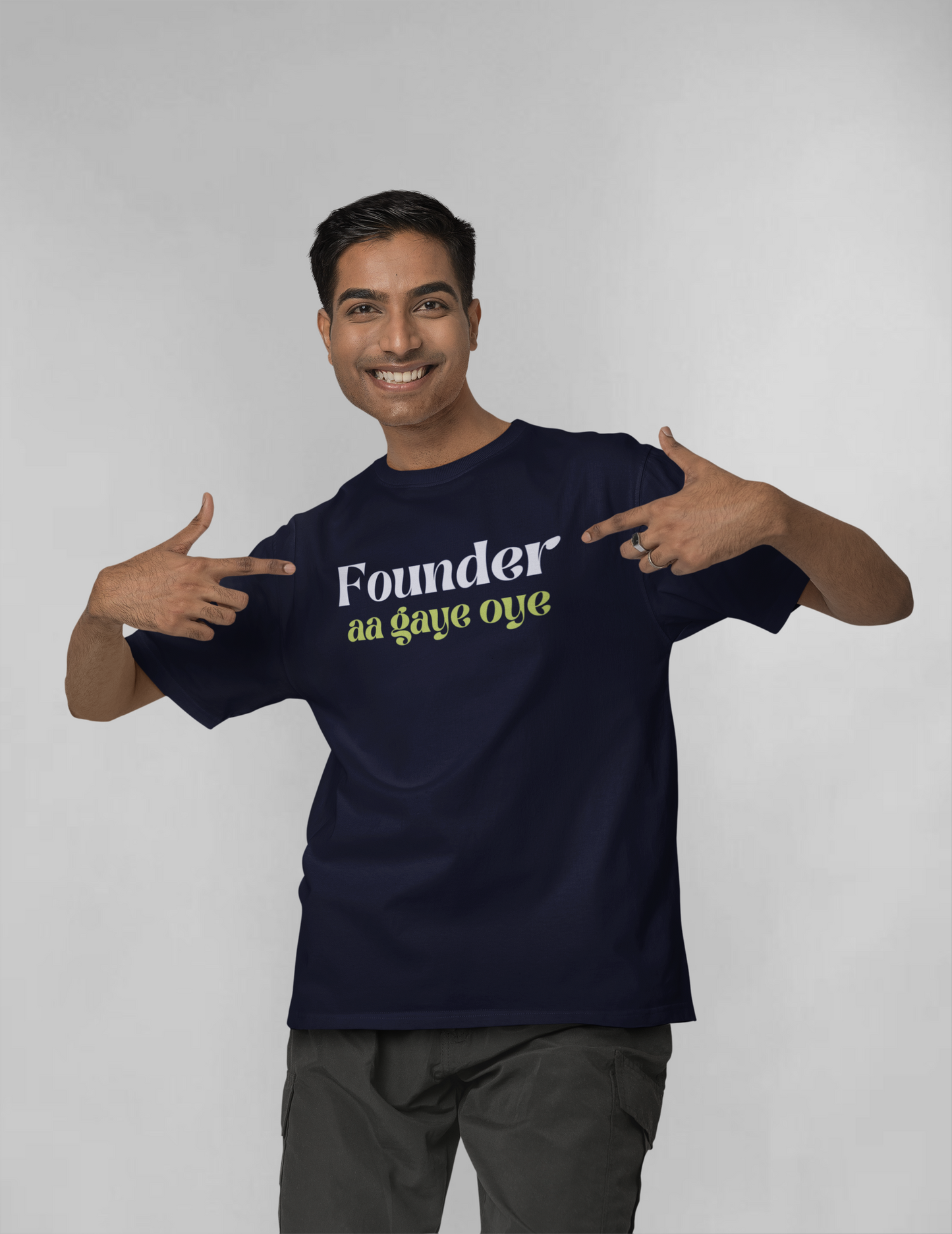 Founder aa gaye unisex oversized t-shirt