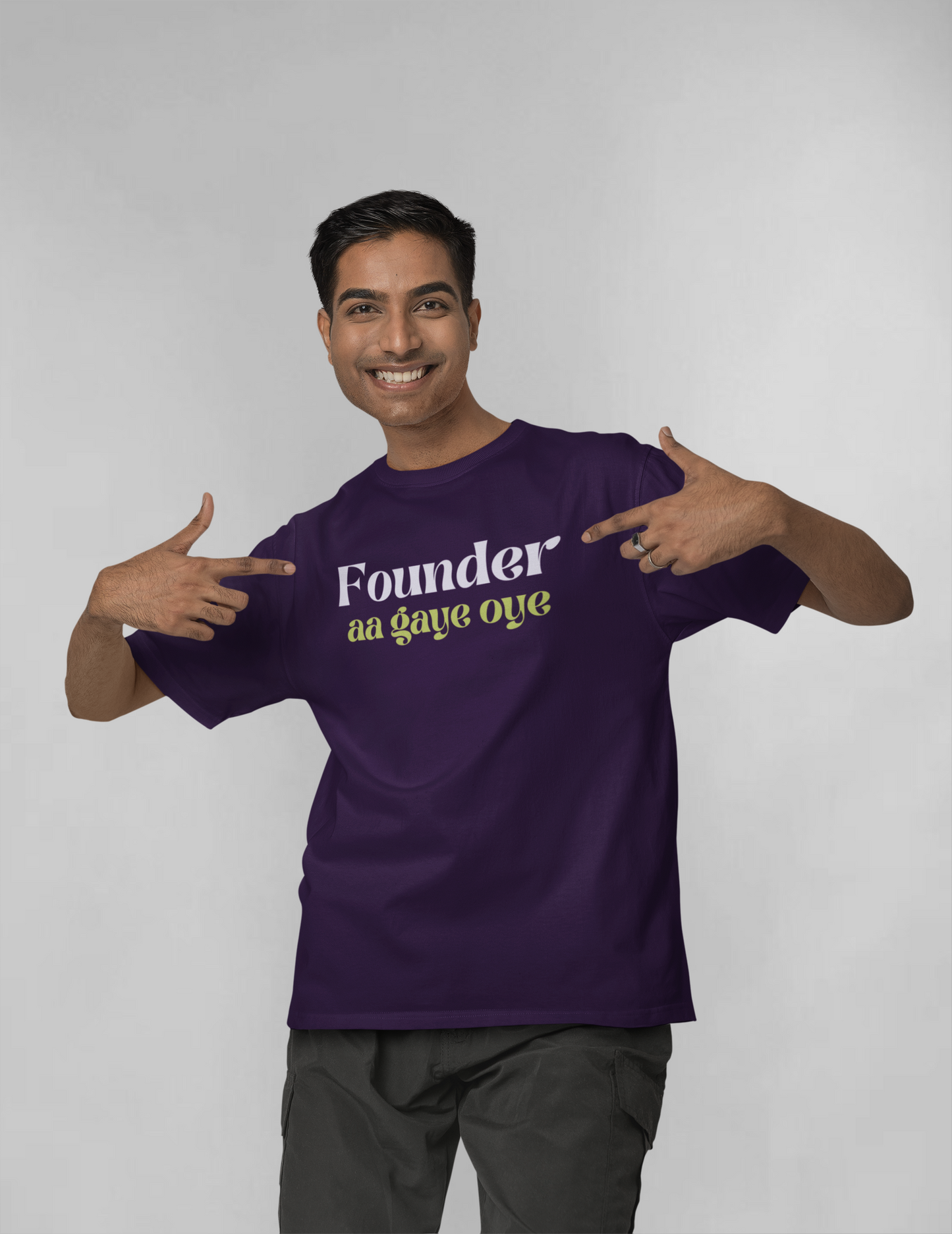 Founder aa gaye unisex oversized t-shirt