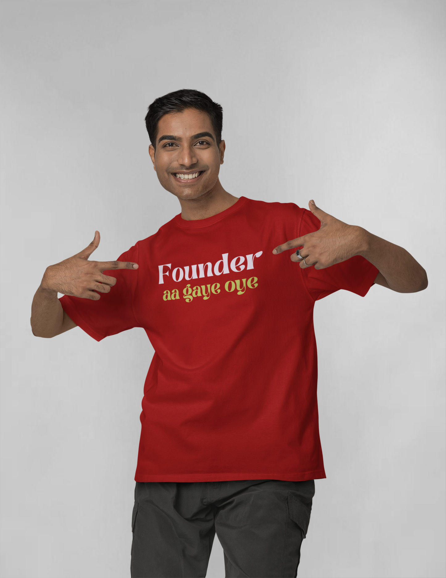 Founder aa gaye unisex oversized t-shirt
