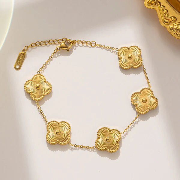 Gold Clover Bracelet