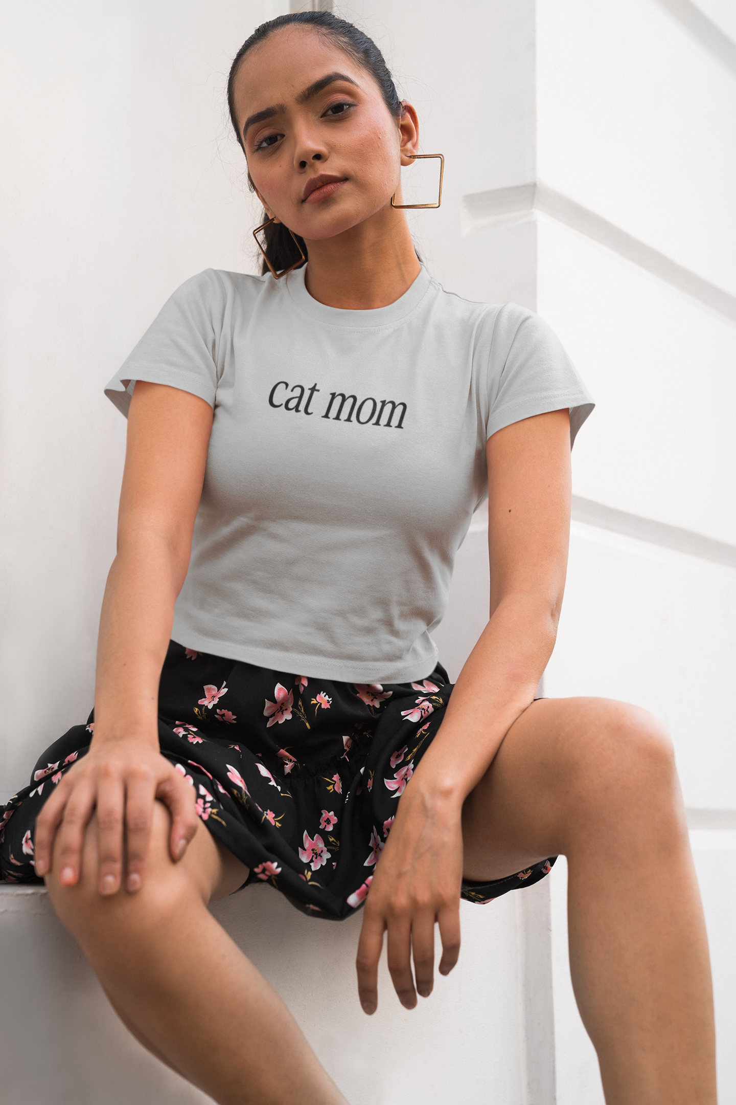 Cat Mom - Crop top