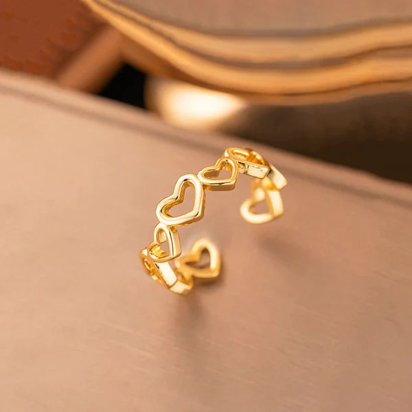 Steel Heart Themed Adjustable - Ring