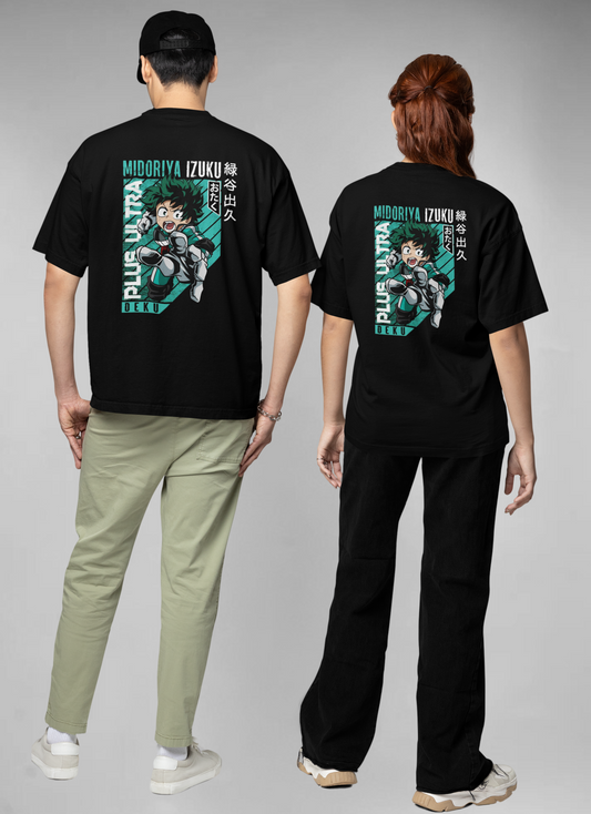 Izuku midoria (My Hero Academia double side print) unisex oversized t-shirt