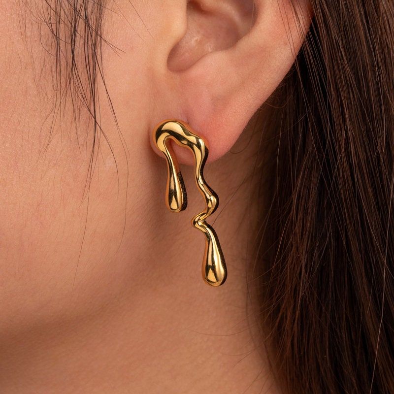 Chunky Waterdrop Irregular - Earrings