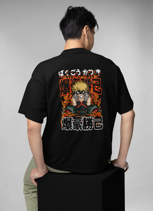 katsuki bakugou (double side print) unisex oversized t-shirt