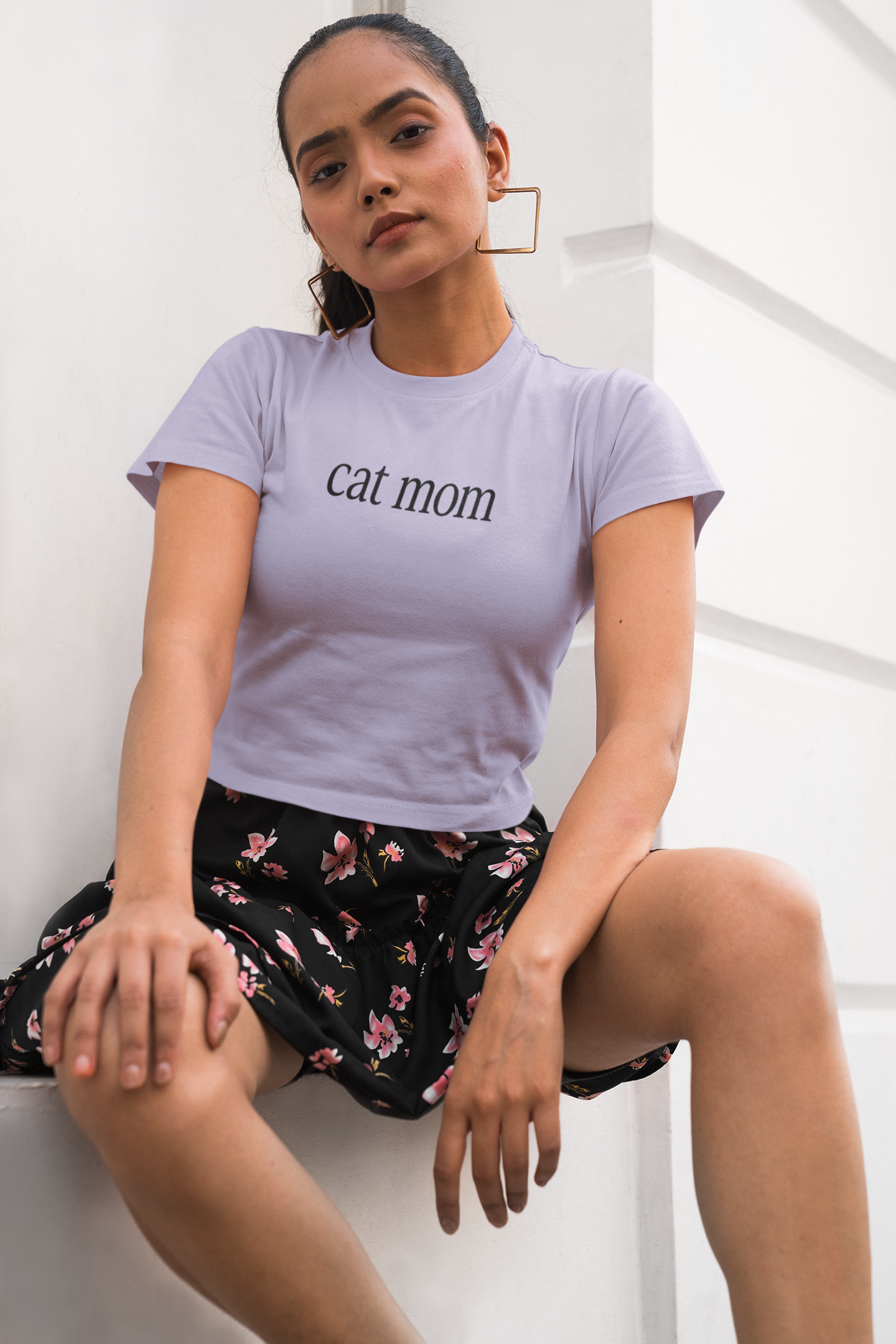 Cat Mom - Crop top