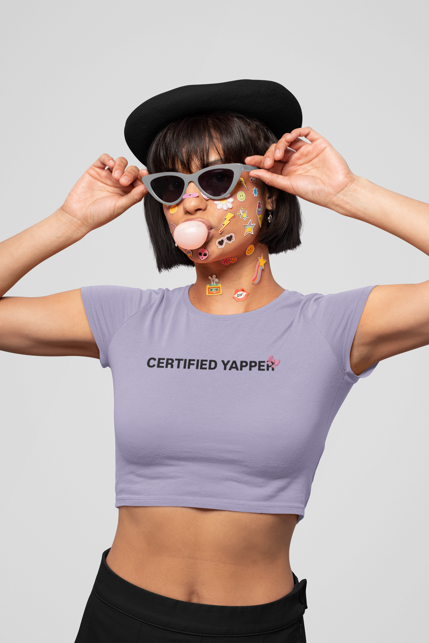 Certified yapper - Crop Top