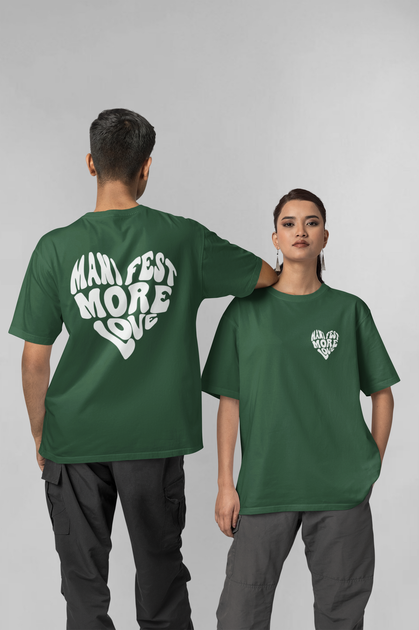 Manifest double side printed unisex oversized t-shirt