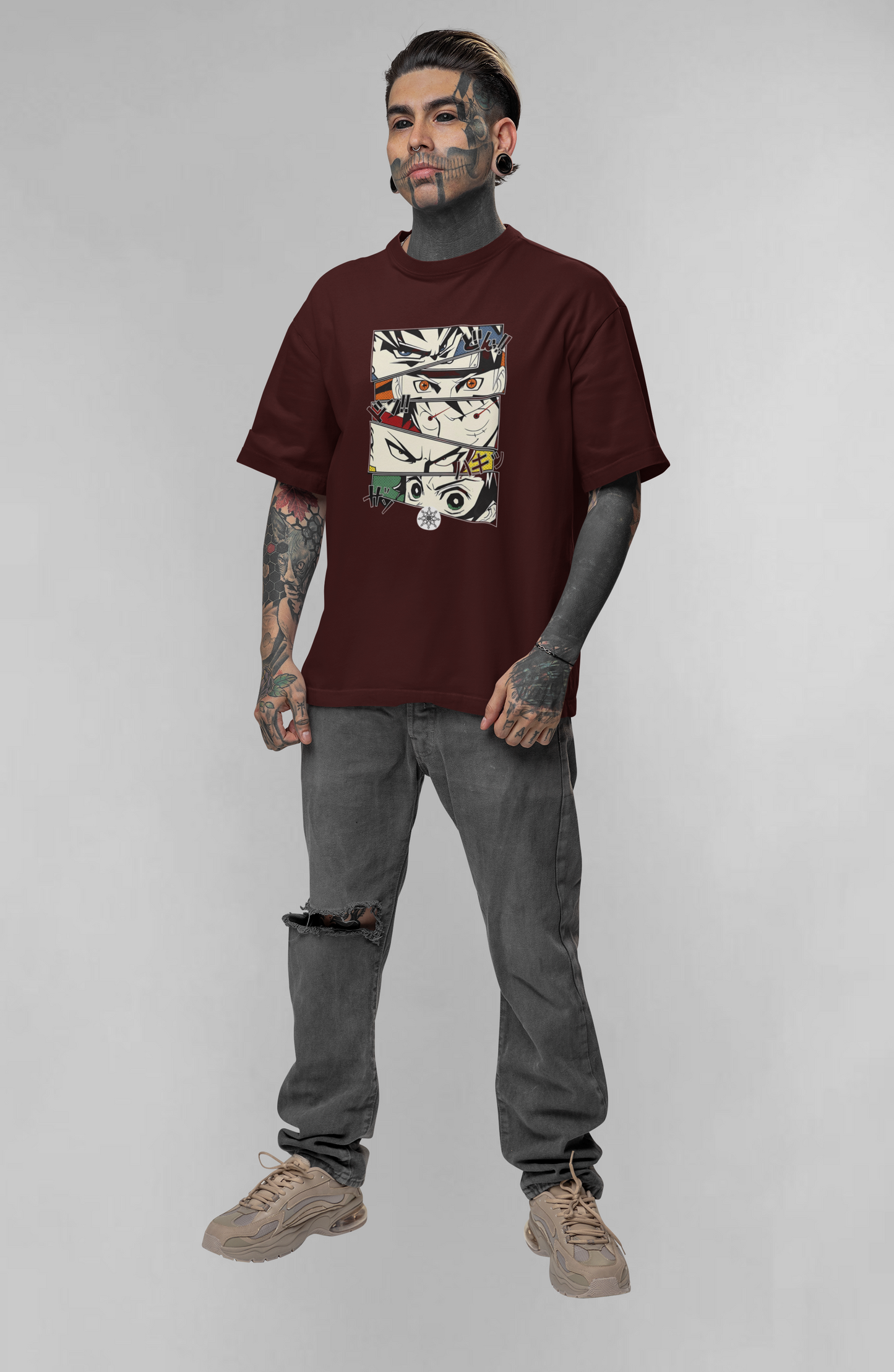 Anime eyes unisex oversized t-shirt
