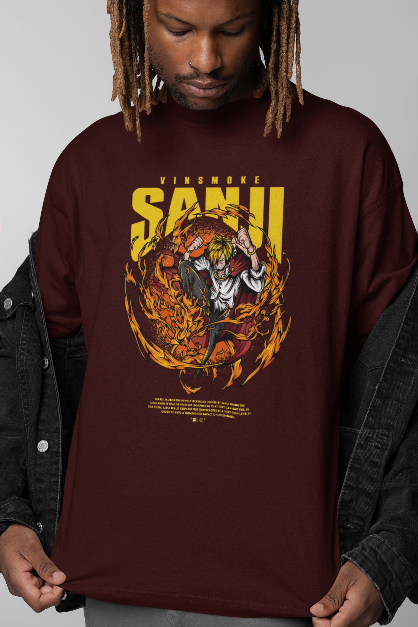 Vinsmoke Sanji (One Piece) Unisex Oversized T-shirt