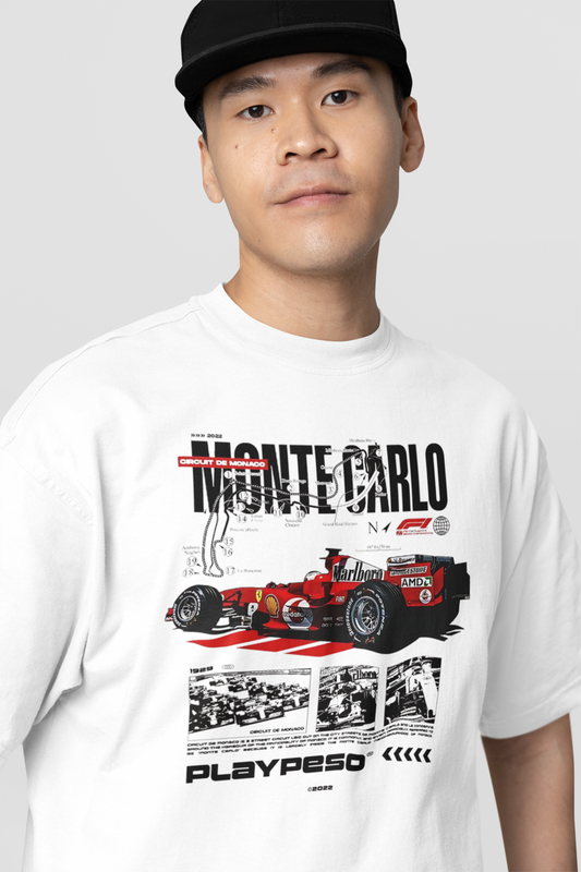Monte Carlo F1 - Unisex Oversized T-Shirt