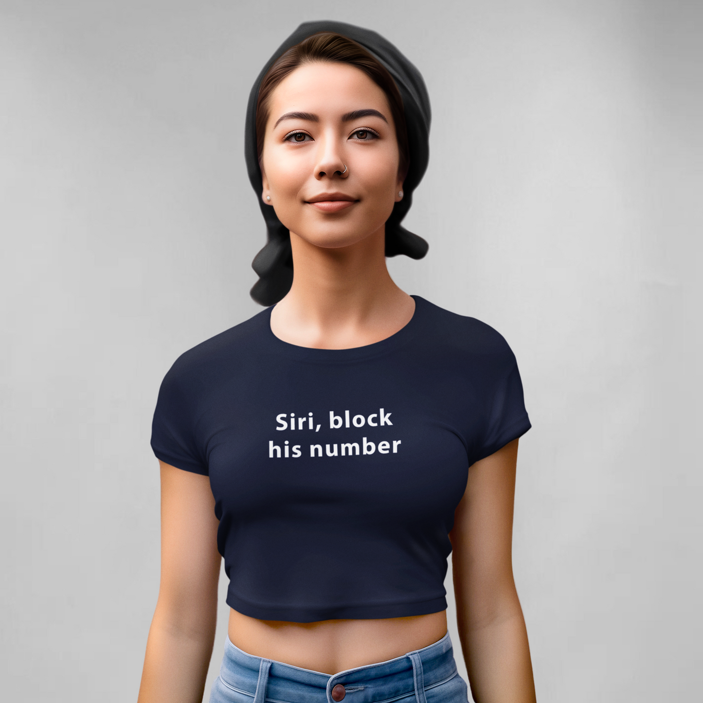 Siri block his number crop top