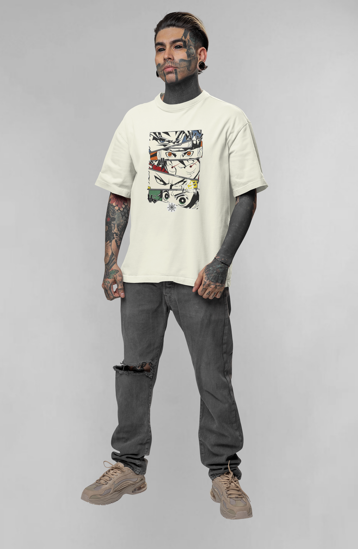 Anime eyes unisex oversized t-shirt