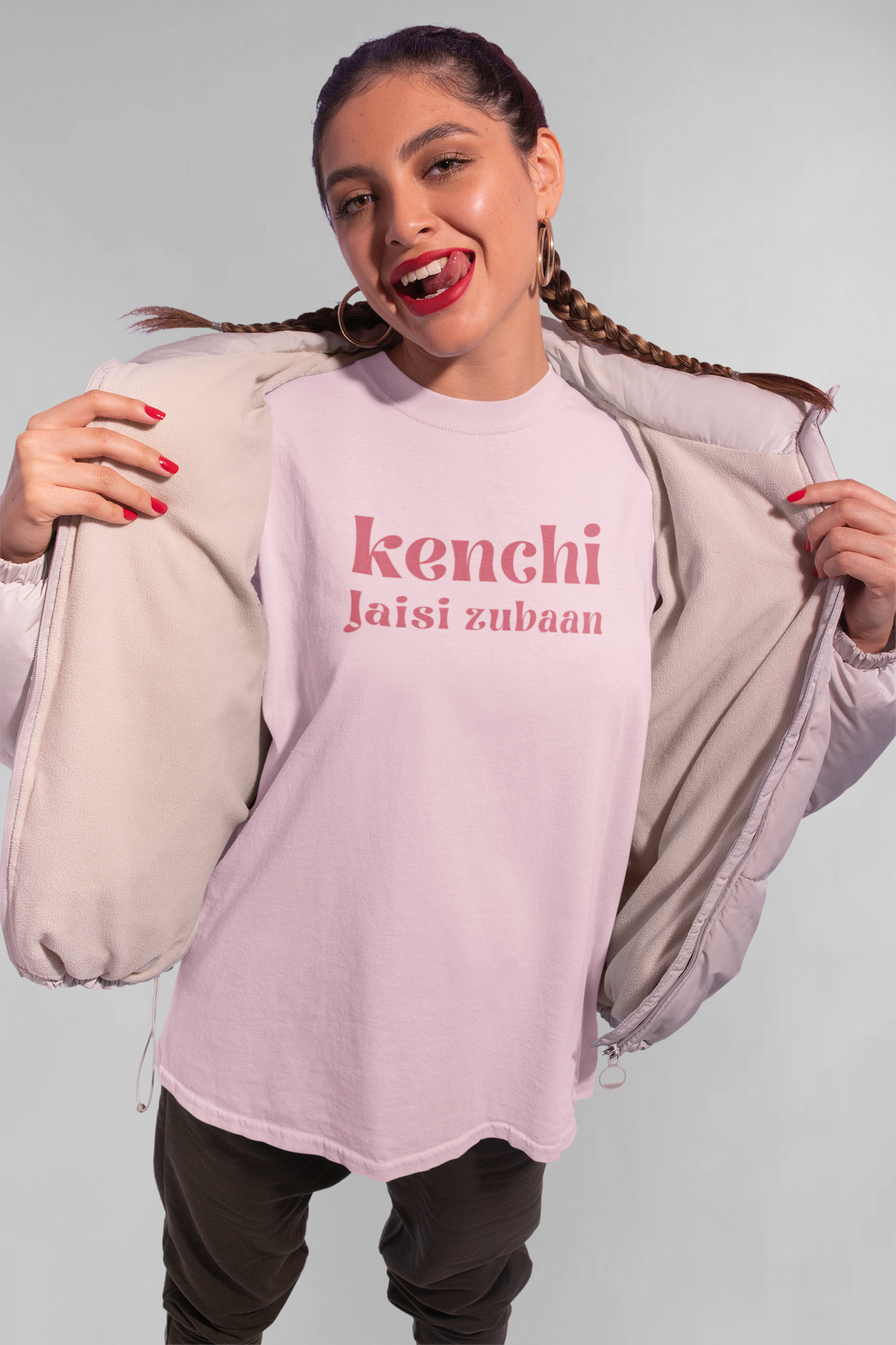 Kenchi jaisi zubaan unisex oversized t-shirt