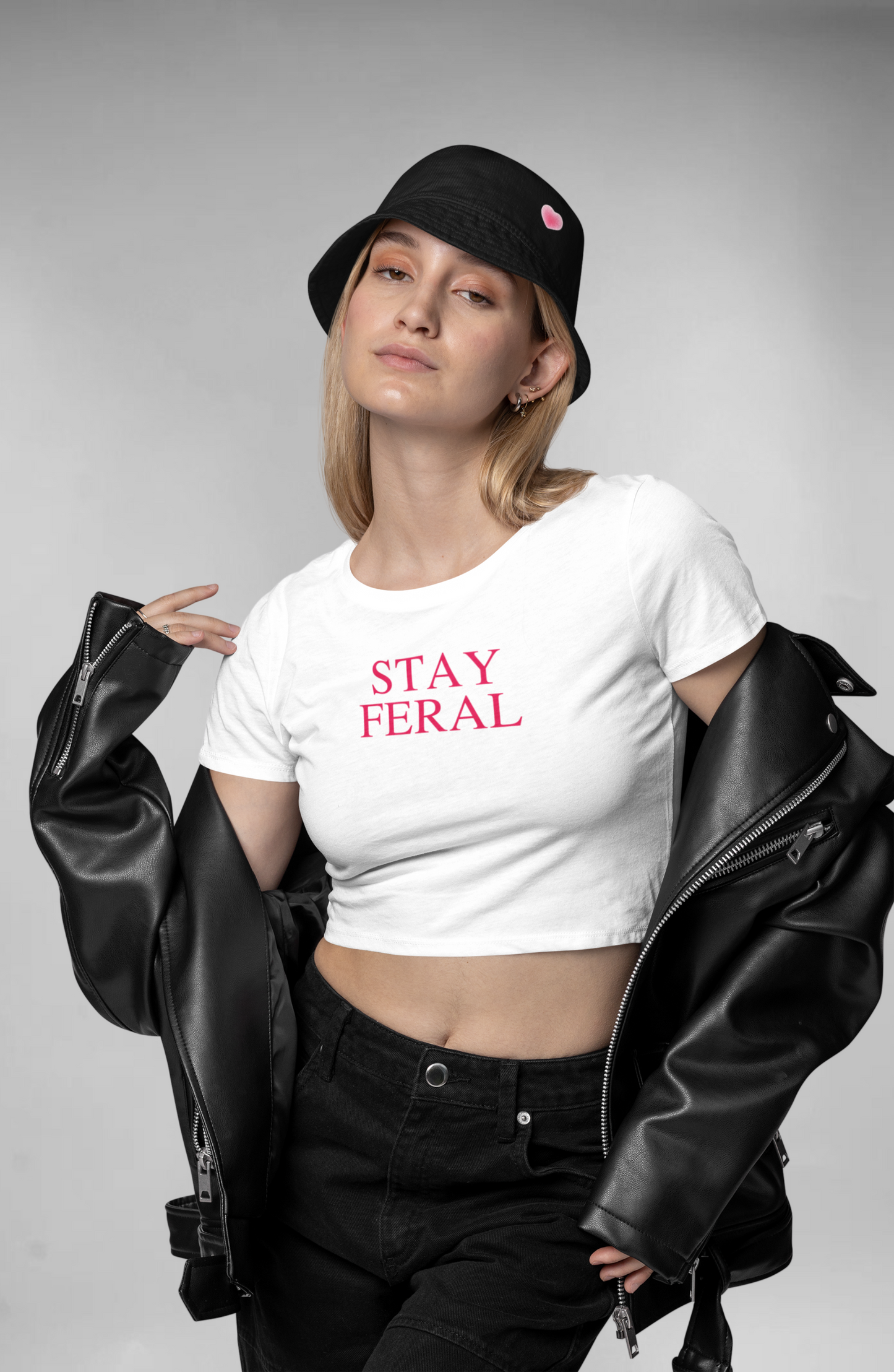 Stay Feral crop top (Apoorva Rebel kid inspired)