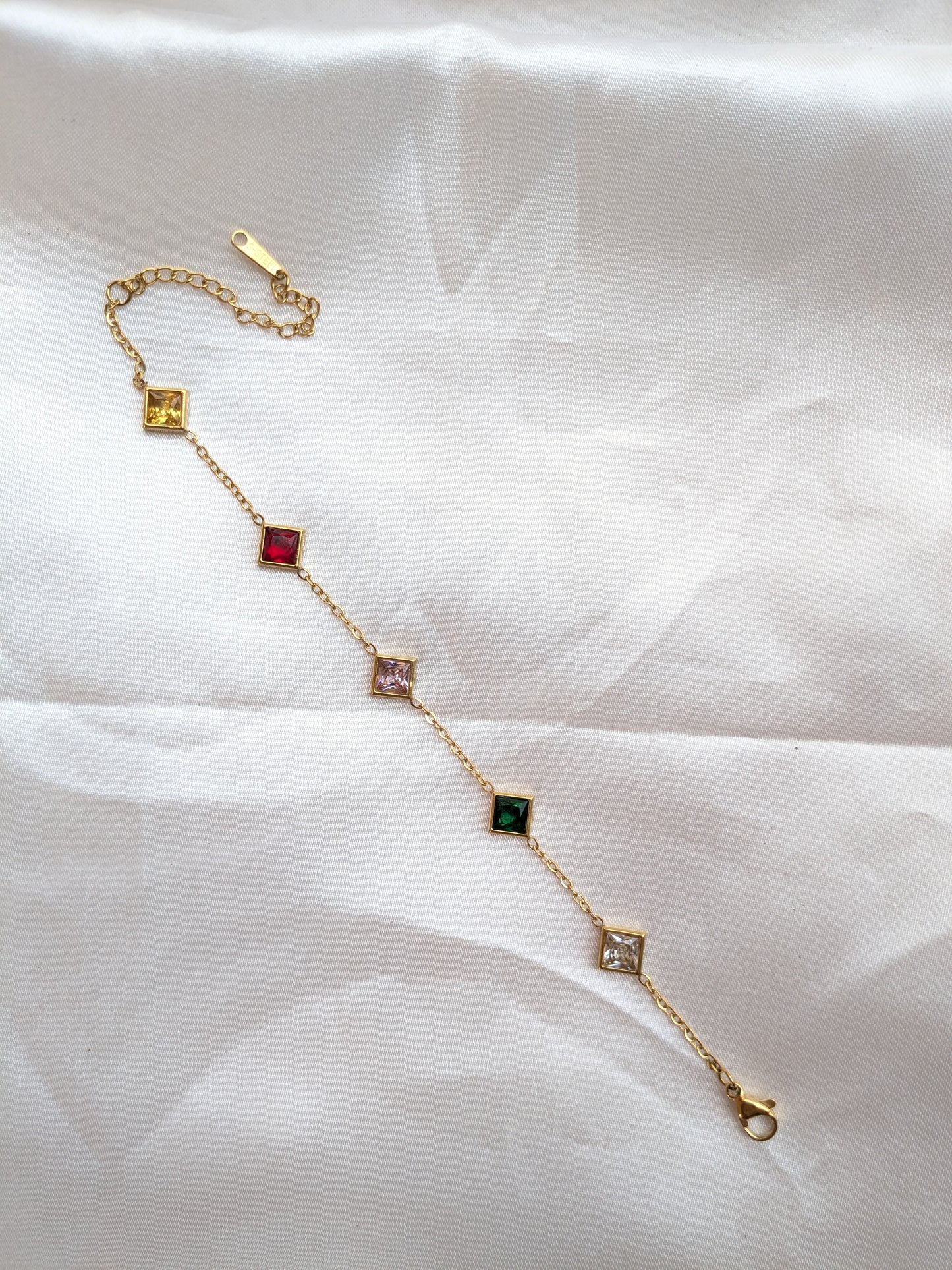 Multicolour Diamond Bracelet