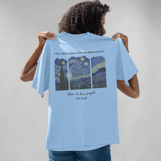Vincent Van gogh unisex oversized t-shirt