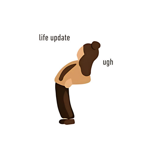 Life update ugh unisex oversized t-shirt