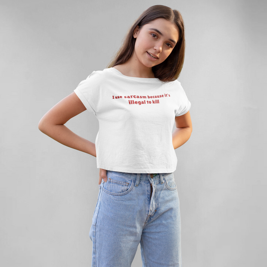 Sarcasm - Crop top