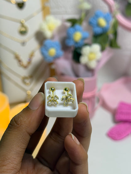 Floral Ball Back Studs