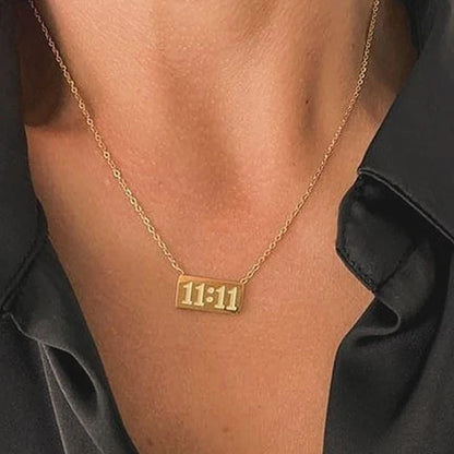 11:11 Angel Make A Wish Gold - Necklace