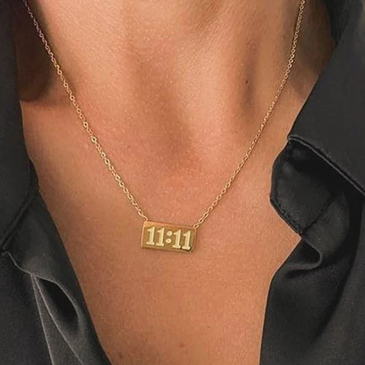 11:11 Angel Make A Wish Gold - Necklace