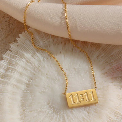 11:11 Angel Make A Wish Gold - Necklace