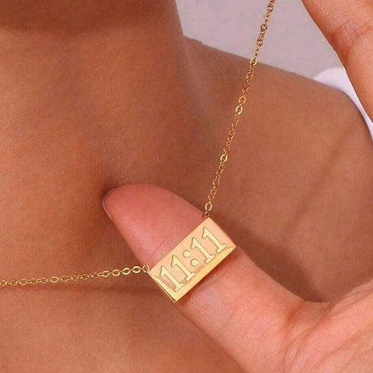11:11 Angel Make A Wish Gold - Necklace