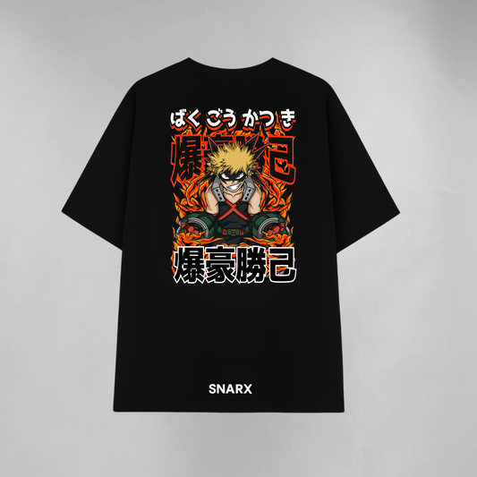 katsuki bakugou (double side print) unisex oversized t-shirt