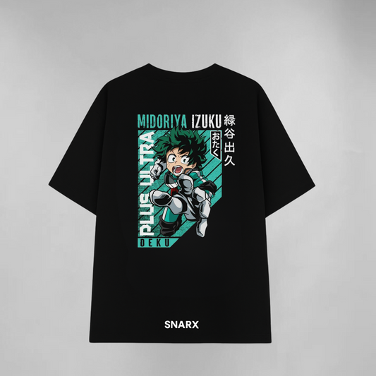 Izuku midoria (My Hero Academia double side print) unisex oversized t-shirt
