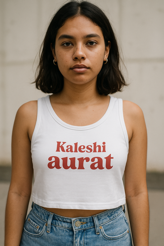 Kaleshi aurat crop tank top