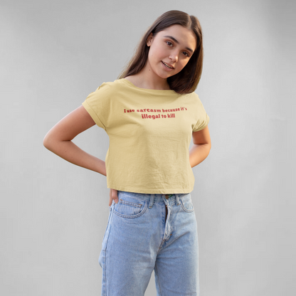 Sarcasm - Crop top